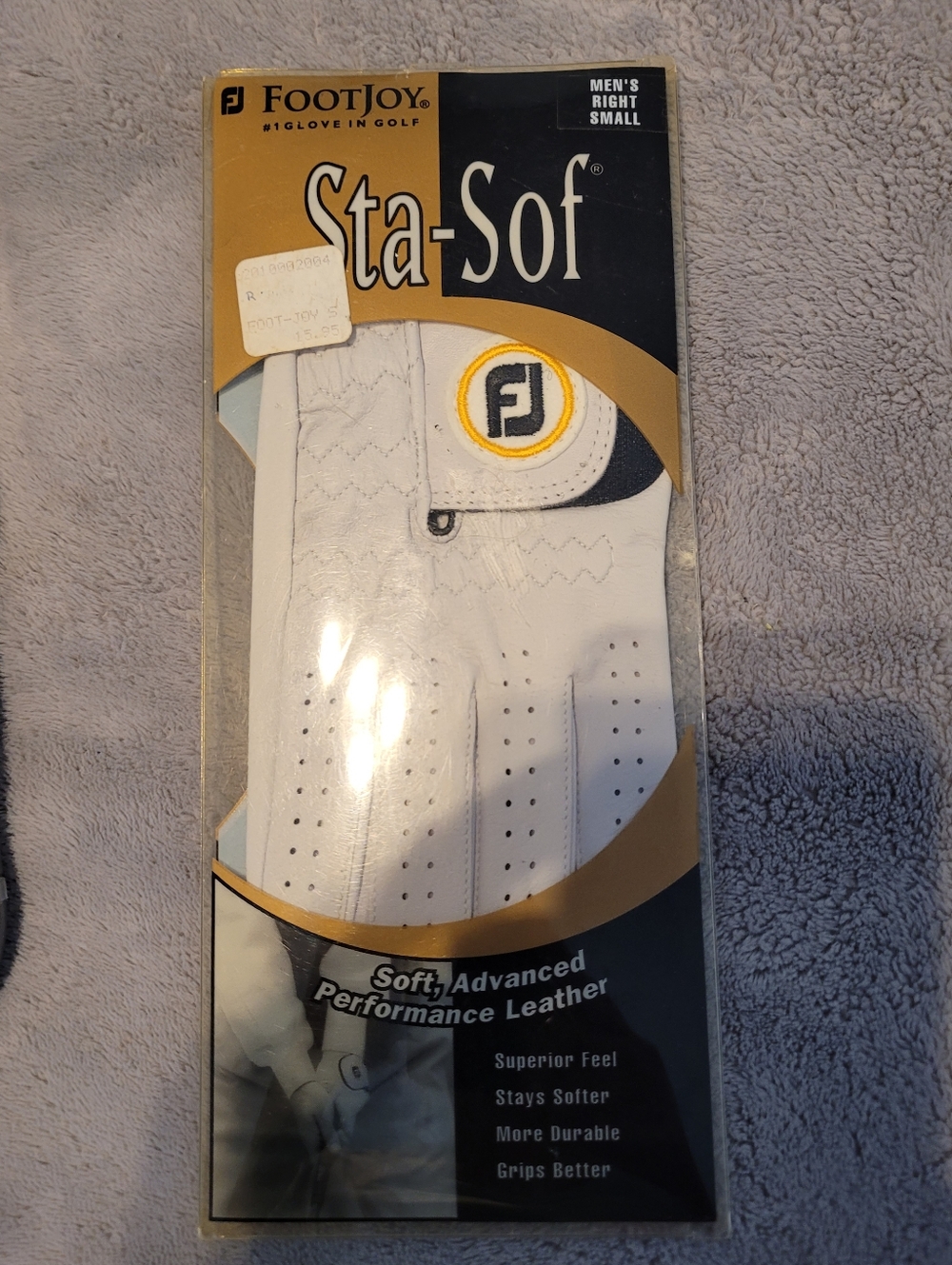 Foot Joy Sta Sof Mens Right Small Golf Glove Brand New White